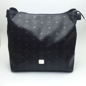 MCM Large Klara Visetos Coated Canvas Hobo